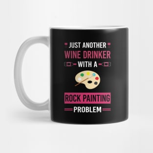 Wine Drinker Rock Painting Mug